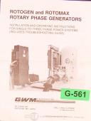 Gerhard Werner Motor Rotagen Generator, Installation, Operations and Troubleshooting Manual